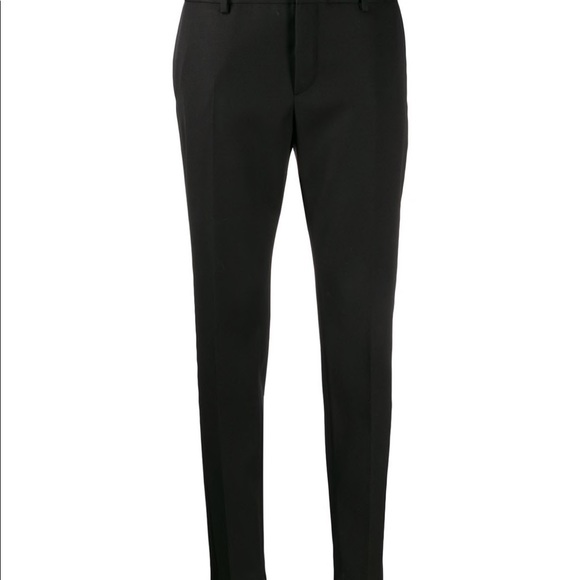 Saint Laurent Vintage Satin Stripe Wool Trousers - Picture 8 of 16